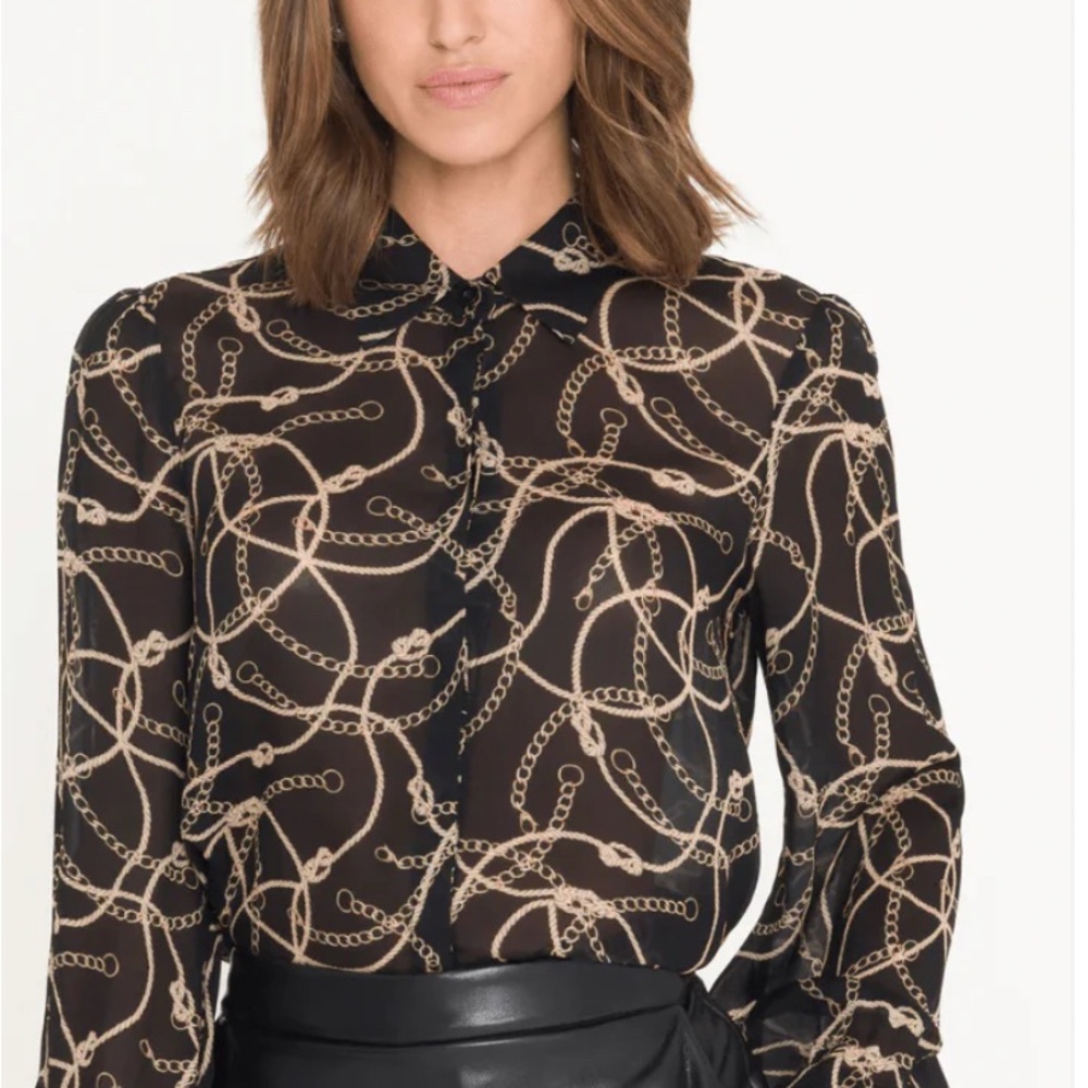 Maxwell rope georgette blouse